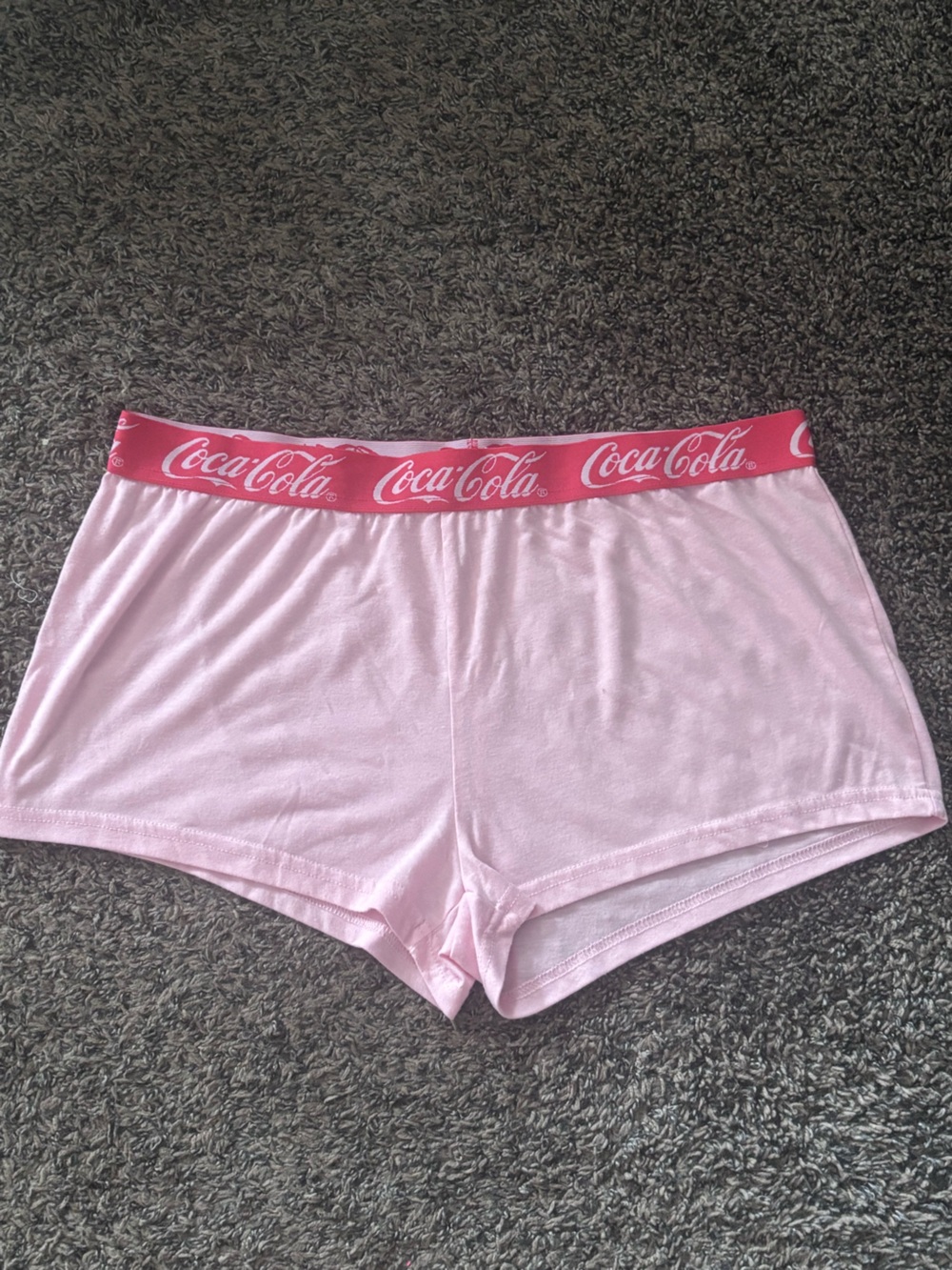 Coca-Cola Pink Boyshorts with Red Branded Waistband